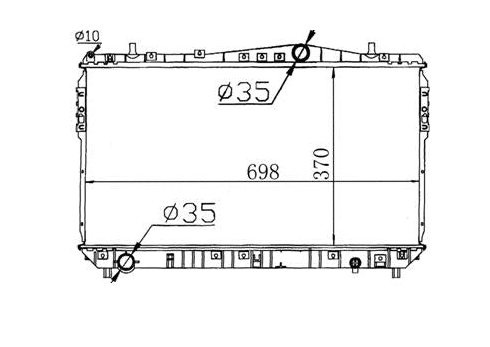 Daewoo Lacetti 4-Door Manual Radiator / DW42024