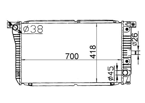 Ford Falcon EA ED V6 Radiator / FD16013