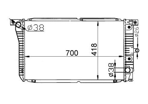 Ford Falcon EL/EF Radiator / FD16014