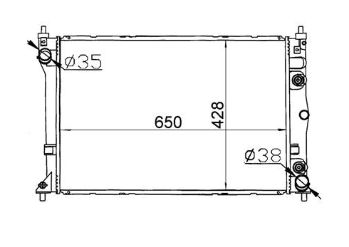 Ford Falcon BA/BF V6 Full Aluminium Radiator / FD16016A