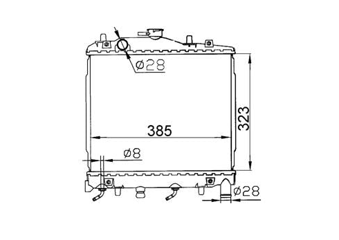 Ford Festiva WA Radiator / FD16017
