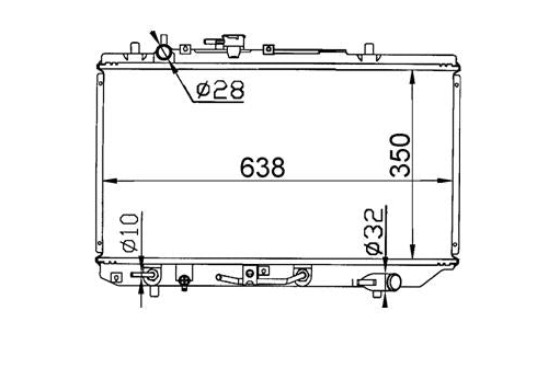 Ford Festiva WB WF 1.5L Thin Radiator / FD16018-16