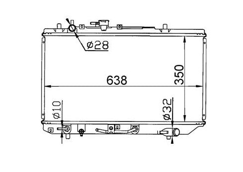 Ford Festiva WB WF 1.5L Radiator / FD16018