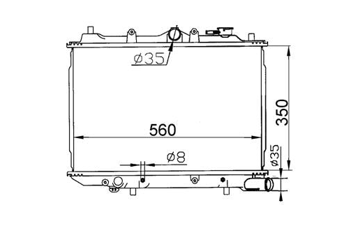 Ford Laser KC KE Radiator / FD16020