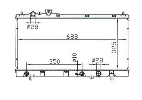 Ford Mondeo HA HB HC HD Radiator / FD16024