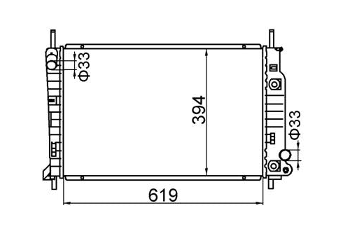 Ford Cougar 2-Door Coupe V6 Radiator / FD16033