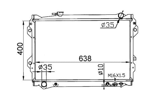 Ford Courier PC Radiator / FD16041