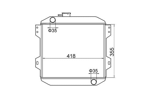 Ford Capri Manual Radiator / FD16050A