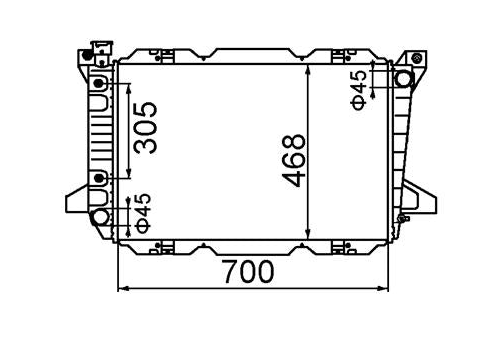 Ford F150 F250 F350 Bronco V8 Radiator / FD16051