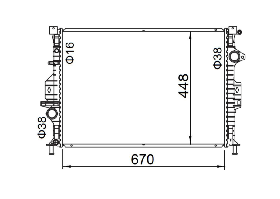 Ford Mondeo MA/MB 4/5-Door Wagon Radiator / FD16060