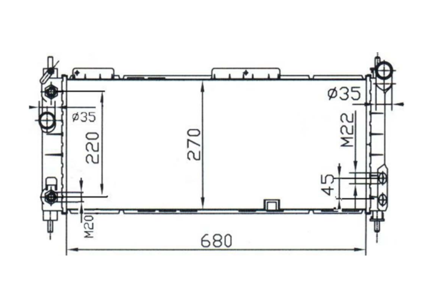 Holden Barina SB Radiator / HD22013