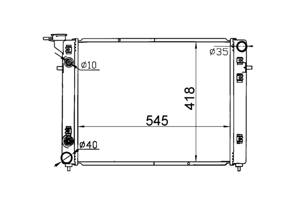 Holden Commodore VP/VR/VS/VN II V6 Radiator / HD22015