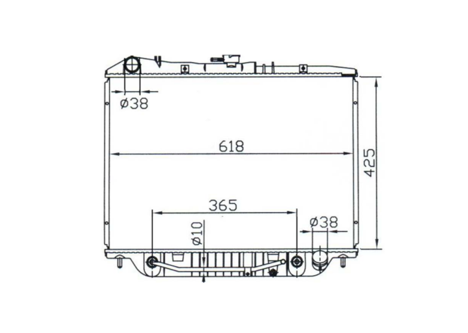 Holden Rodeo TF 3.2L V6 Radiator / HD22019