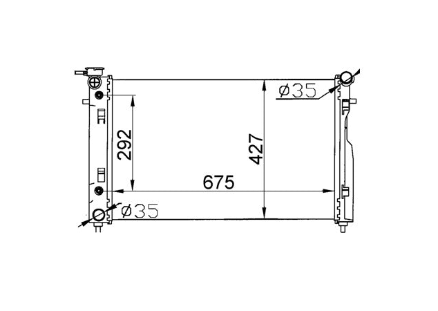 Holden Commodore VY V6 Full Aluminium Radiator / HD22021A