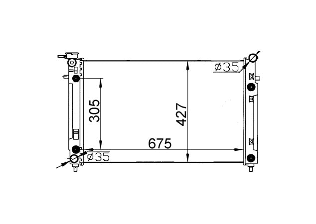 Holden Commodore VX V6 Radiator / HD22023