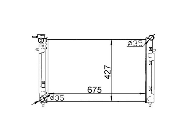 Holden Commodore VX V6 Manual Radiator / HD22024