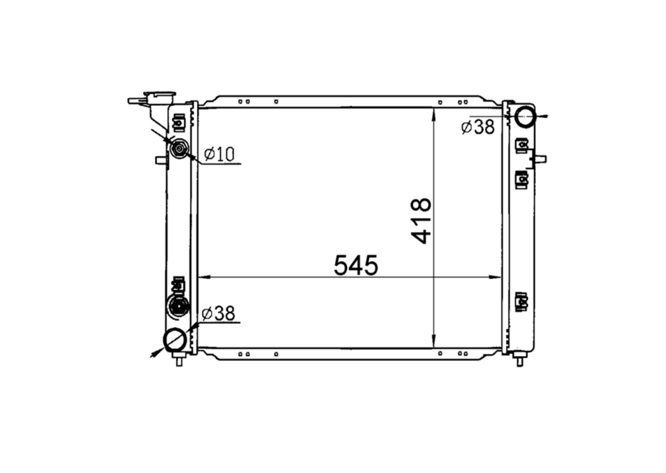 Holden Commodore VP VR VS VN V8 Radiator / HD22033A