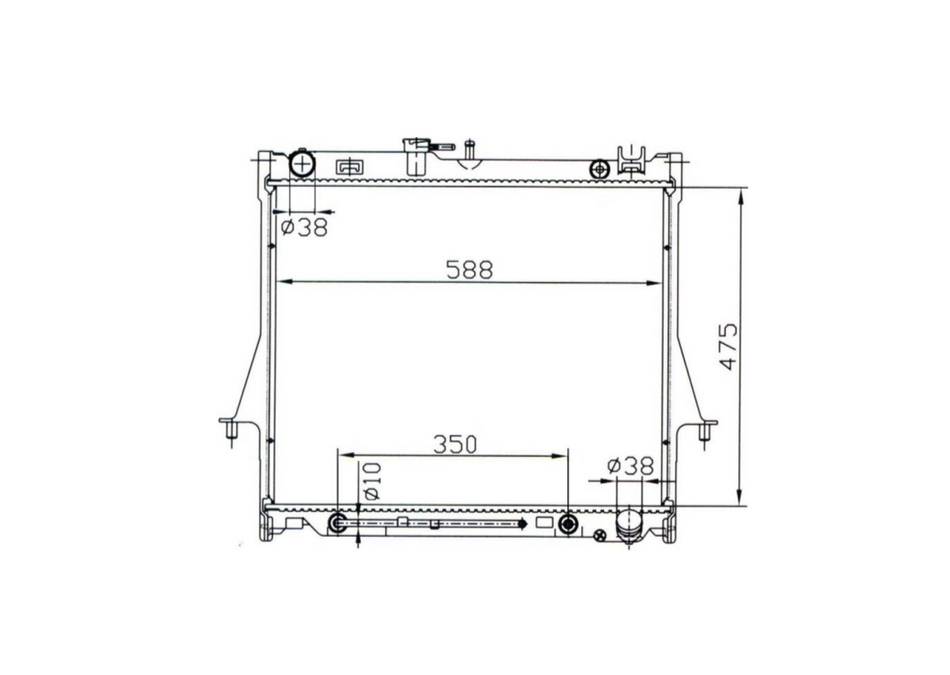 Holden Rodeo RA V6 Radiator / HD22039