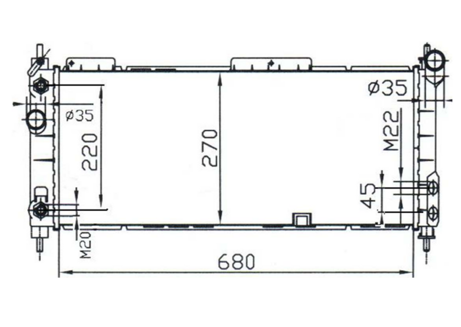 Holden Combo Van 1.4L Radiator / HD22043
