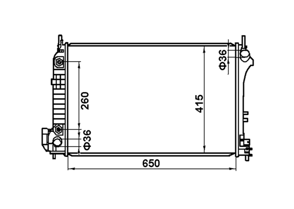 Holden Vectra ZC V4 V6 Radiators / HD22044