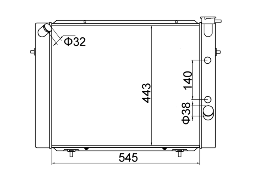Holden Commodore VB VC VH VK V6 Full Aluminium Radiator / HD22049A