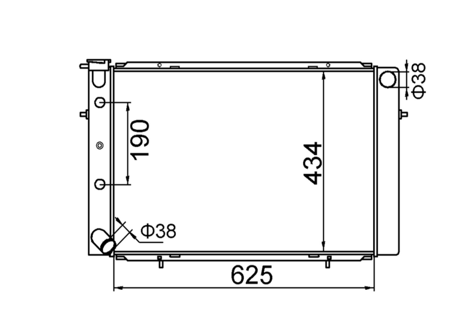 Holden WB V8 Full Aluminium Radiator / HD22050A