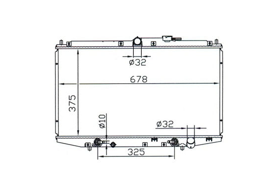 Honda Accord CG CK 2.3L Radiator / HO17014