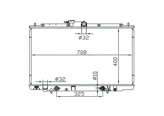 Honda Accord CG CK 3.0L V6 Radiator / HO17015