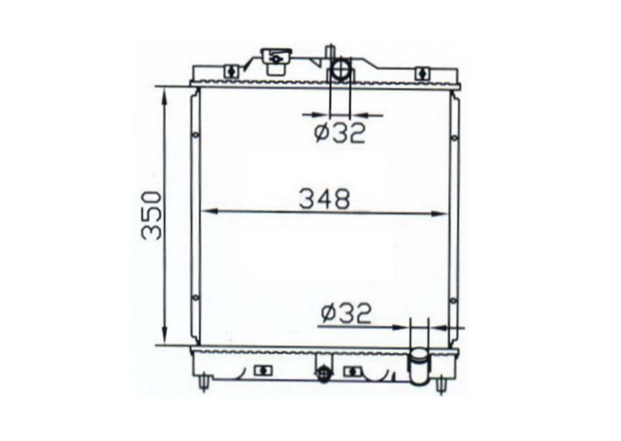 Honda Civic EG EH EK Manual Radiator / HO17020