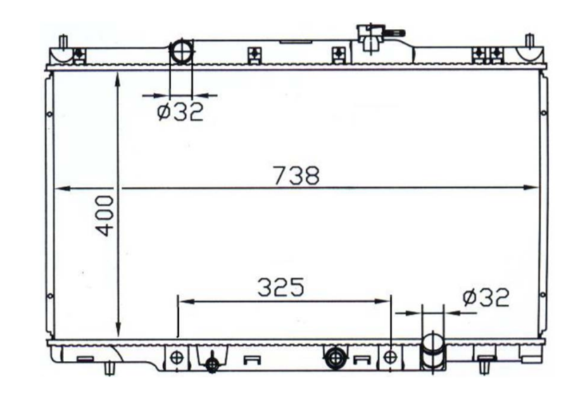 Honda CRV Wagon RD7 Radiator / HO17023