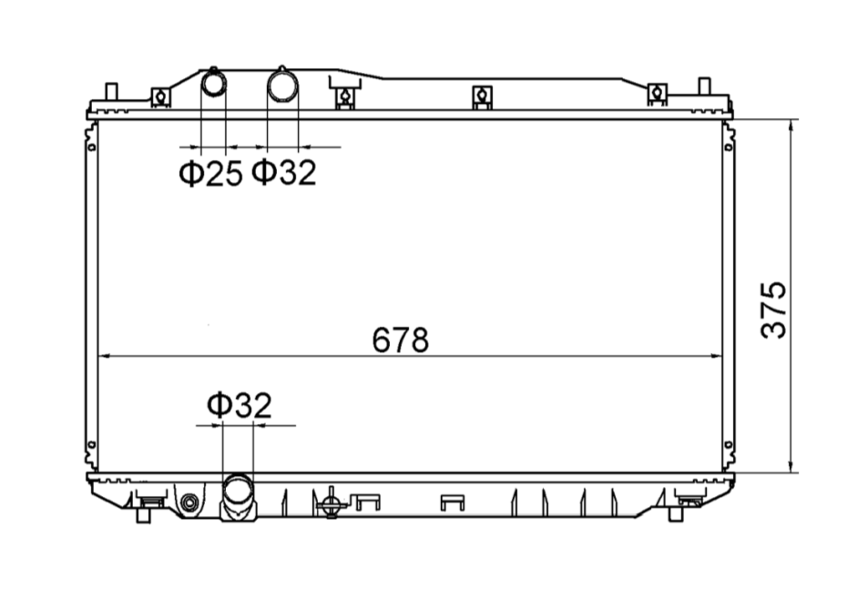 Honda Civic FD Manual Radiator / HO17039