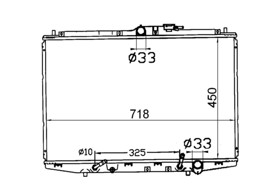 Honda Odyssey 2.3L V4 Radiator / HO17042