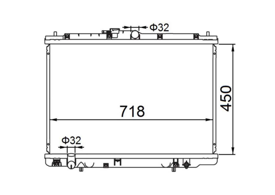 Honda Odyssey RA 3.0L V6 Radiator / HO17050