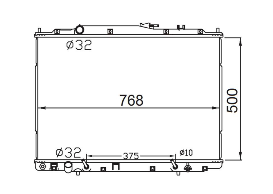 Honda MDX Radiator / HO17053