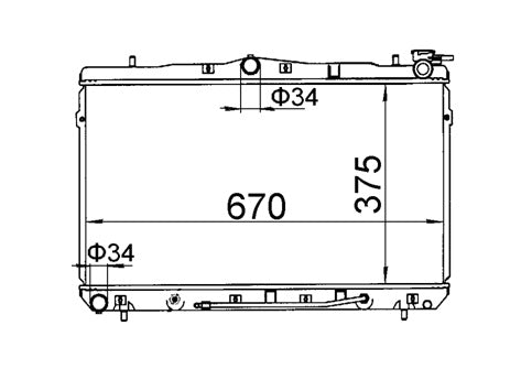 Hyundai Lantra J2 J3 Radiator / HY21018