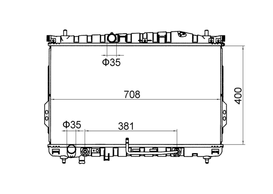 Hyundai Trajet FO 2.0L 2.7L Radiator / HY21027
