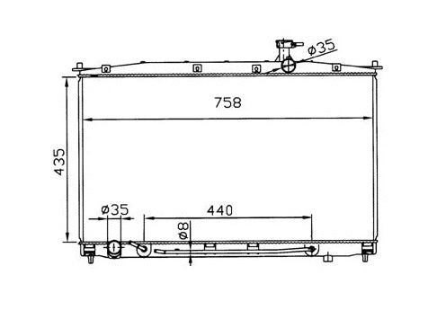 Hyundai Santa FE Radiator / HY21030