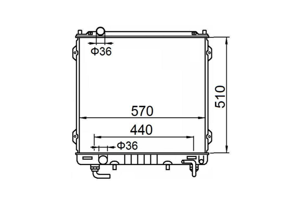 Hyundai Terracan Wagon Diesel Radiator / HY21038