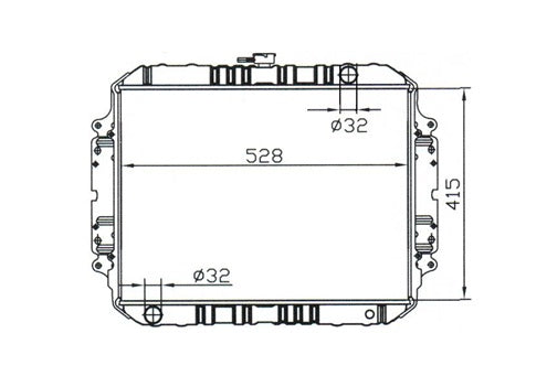 Isuzu Pickup Manual Radiator / IS25011