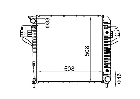Jeep Cherokee KJ 3.7L Radiator / JP28019