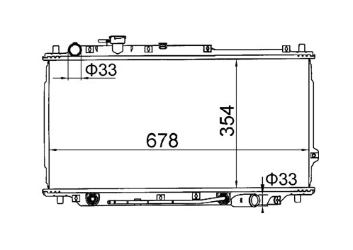 Kia Mentor 1.8L Radiator / KI29017