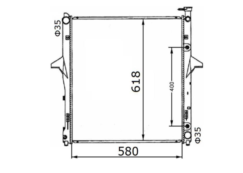 Kia Sorento BL 3.8L V6 Radiator / KI29024