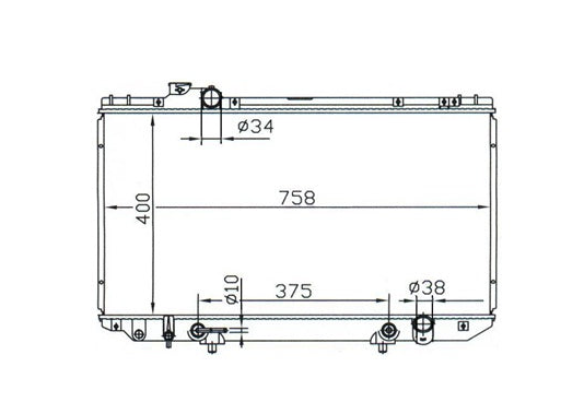 Lexus GS300 2JZ-GTE Radiator / LX13013