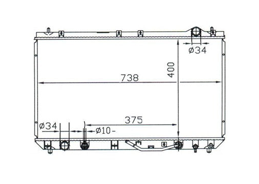 Lexus GS300 MCV20R Radiator / LX13014