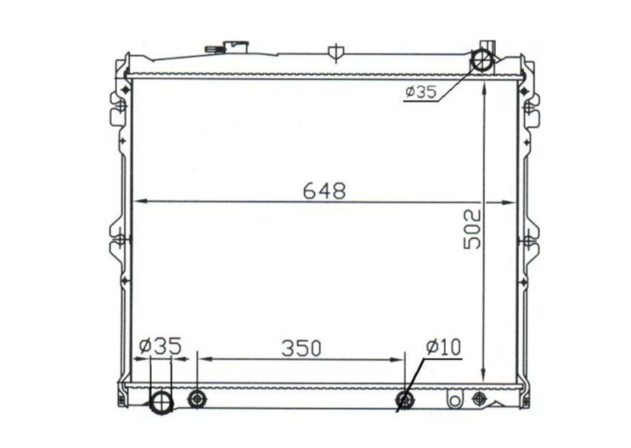 Mazda MPV LV10 E1 Radiator / MA23015