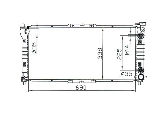 Mazda 626 GE GF 1.8L/2.0L V4 Radiator / MA23022