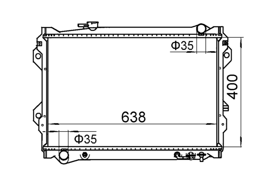 Mazda Bravo UF Radiator / MA23026