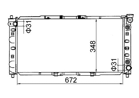 Mazda Astina BA 1.8L V4 Radiator / MA23029