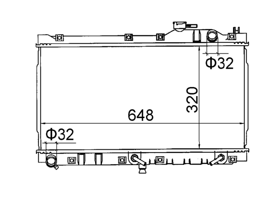 Mazda MX5 NA 1.6L Manual Full Aluminium Radiator / MA23032A