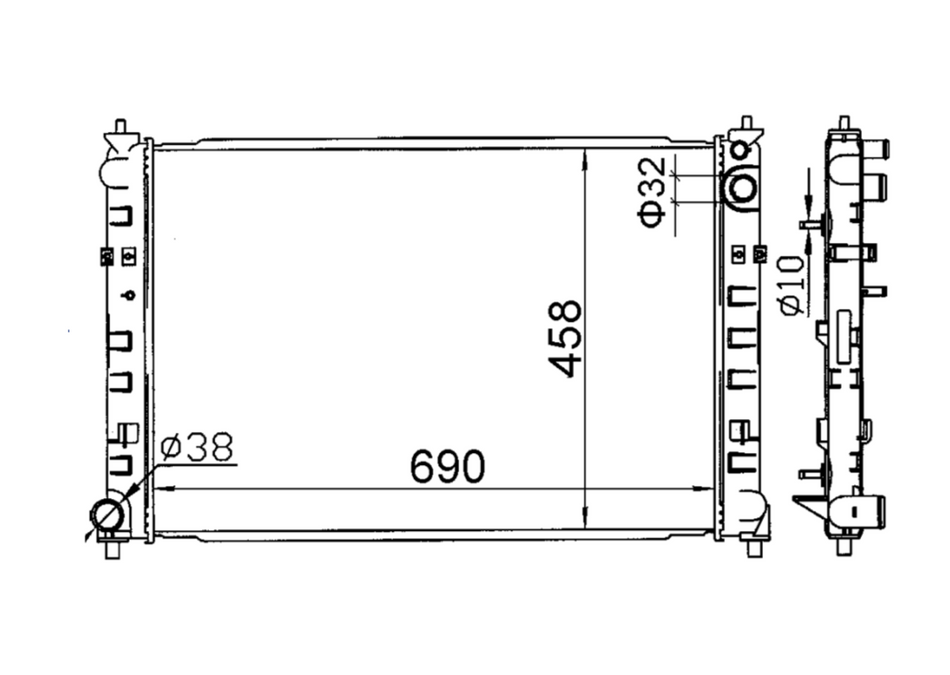 Mazda MPV Wagon LW1 2.5L V6 Radiator / MA23035